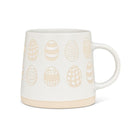 Wide Base Mug with Patterned Eggs