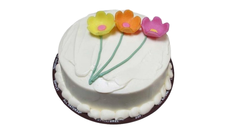 6" Daisy Vanilla Mousse Cake