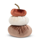 Velvet Pumpkins Stack - Light Taupe