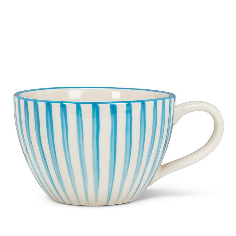 Cabana Stripe Wide Mug - Blue