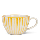 Cabana Stripe Wide Mug - Yellow