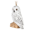 Carved Snowy Owl Ornament