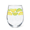 Citrus Slice Stemless Wine Glass