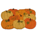 Coloured Pumpkins Shaped Doormat