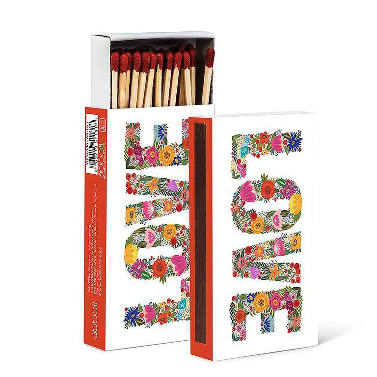 Floral LOVE Matches, 45 Sticks