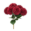 Large 7 Pompom Dahlia Bouquet -  Burgundy