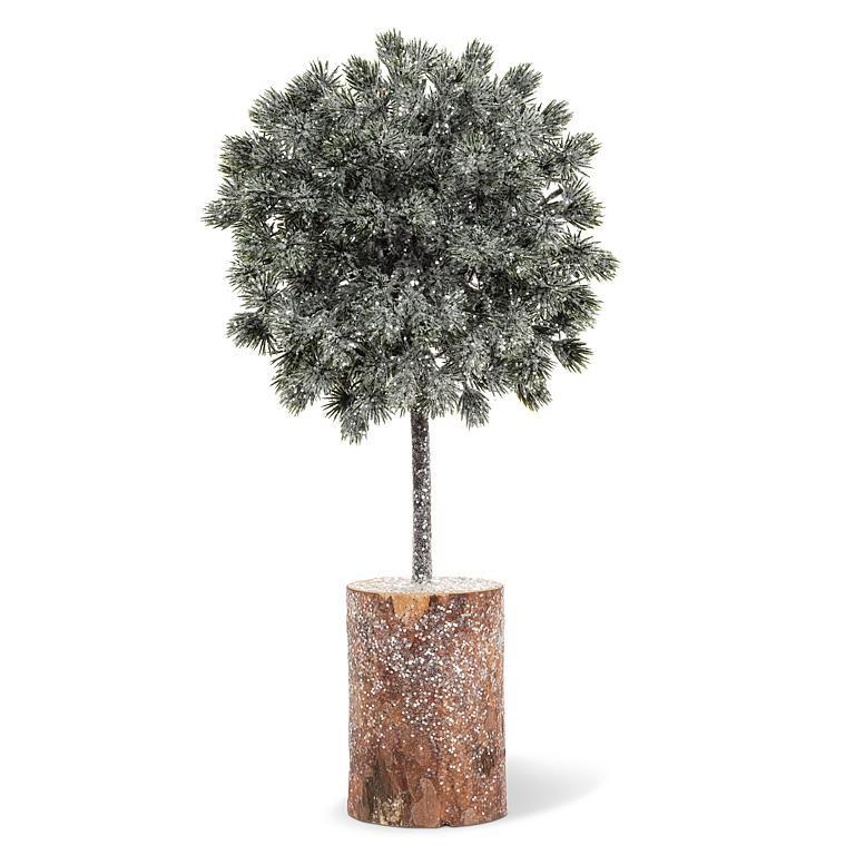 Large Glitter Pine Topiary