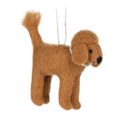 Poodles with Pearls Ornament - Caramel