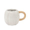 Pumpkin Stoneware Shaped Mug White