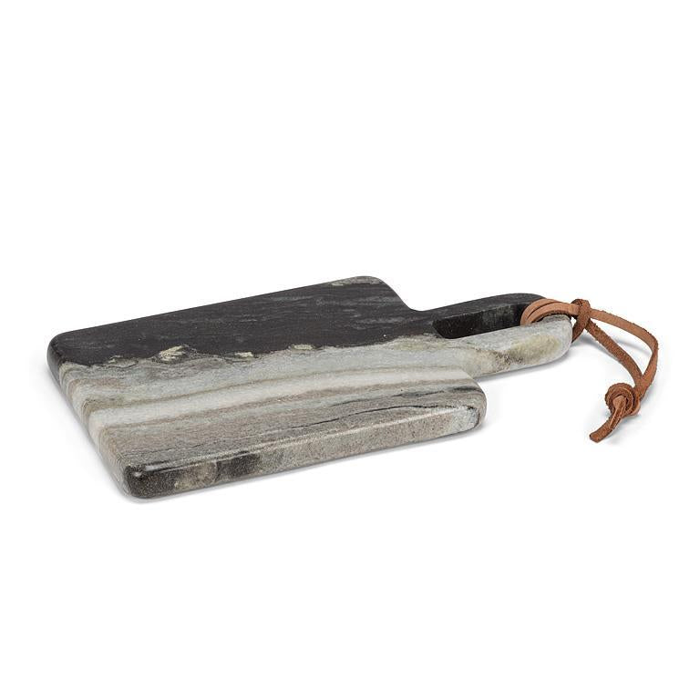 Rectangle Serving Board with Loop - Black Marble