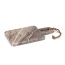 Rectangle Serving Board with Loop - Brown Marble