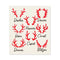 Rudolph & Names Dishcloths. Set of 2