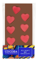 Cocoba - Jelly Heart Chocolate Bar