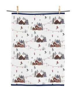 Ski Slopes Kitchen Towel