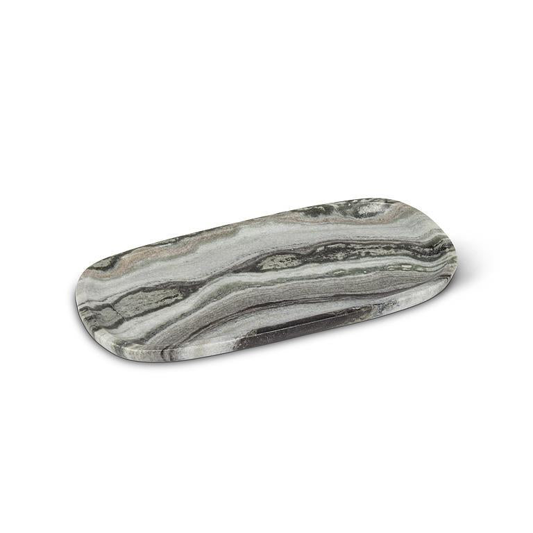 Small Oblong Tray - Black Marble