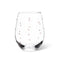 Stemless Wine Glass with Hearts