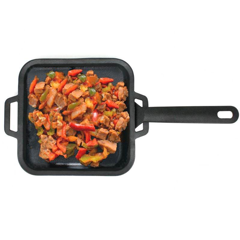 BBQ Cast Iron Skillet with Removable Handle