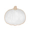 Pumpkin Stoneware Shaped Serving Platter White
