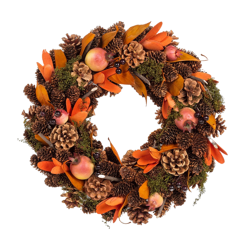 Pinecone Wreath with Berries