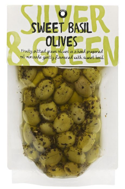 Sweet Basil Olives - 220g