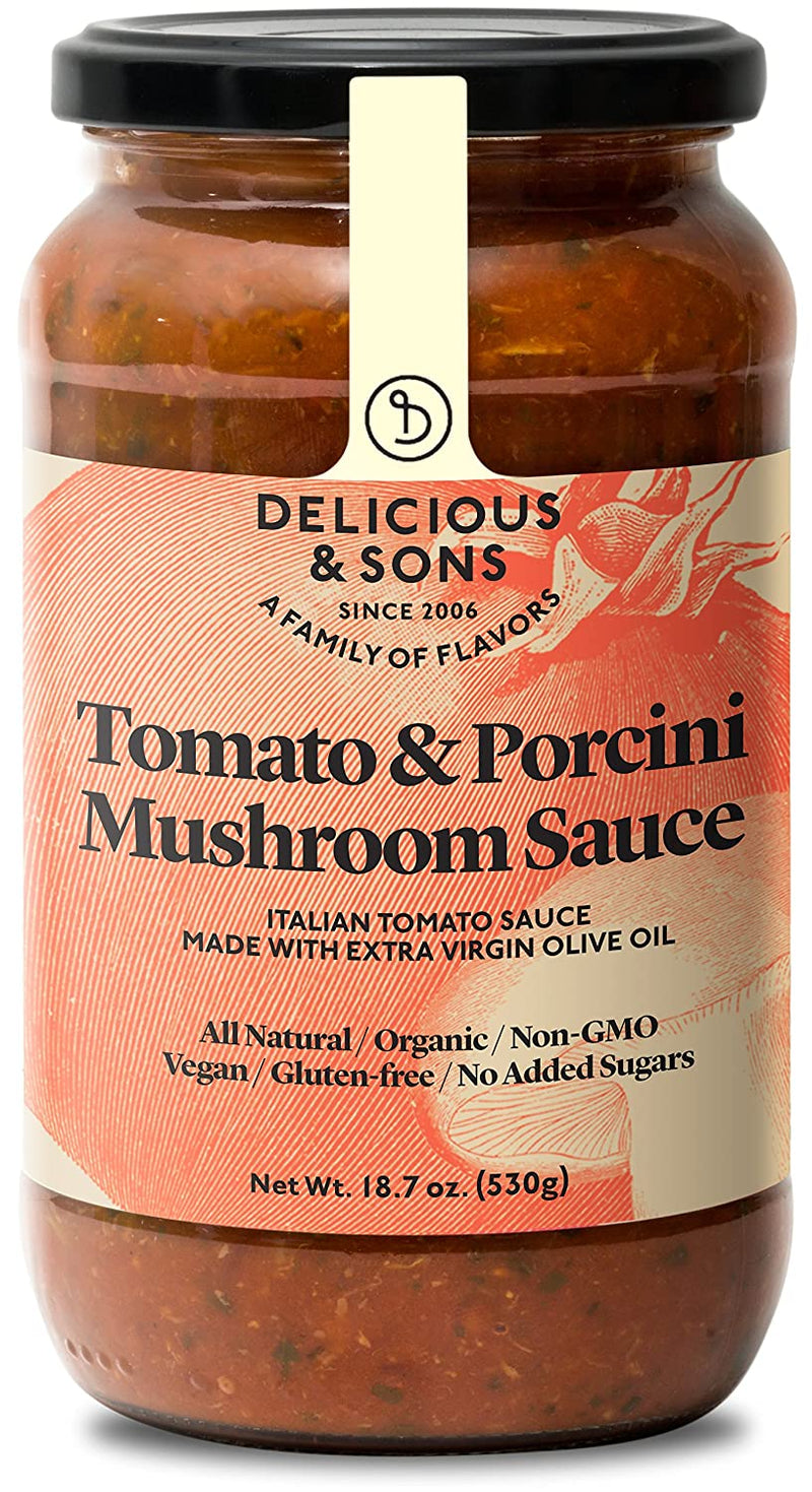 Tomato & Porcini Mushroom Sauce 530g One Fine Food