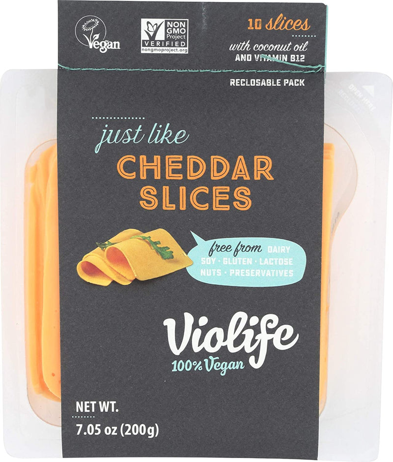 Vegan Cheddar Style Slices - 200g